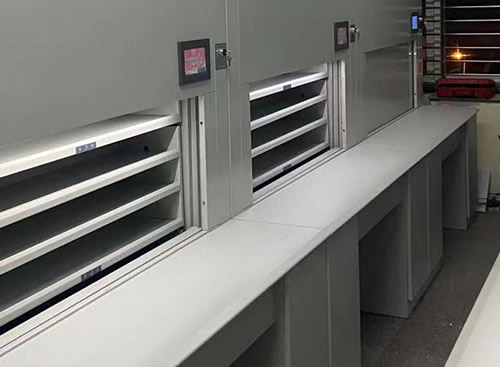 自动选层档案柜